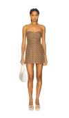 Amanda Uprichard X Revolve Soho Skort Romper In Brown