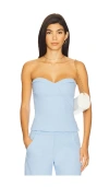 Amanda Uprichard X Revolve Soho Top In Blue