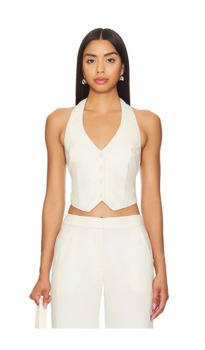Amanda Uprichard X Revolve Stefan Vest In 米色