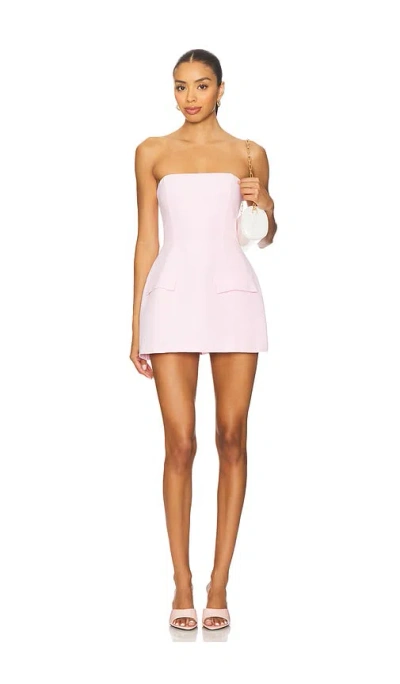 Amanda Uprichard X Revolve Strapless Bethany Romper In Pink