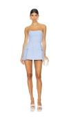 Amanda Uprichard X Revolve Strapless Bethany Romper In English Lavender
