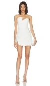 Amanda Uprichard X Revolve Strapless Puzzle Mini Dress In Ivory
