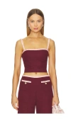 Amanda Uprichard Windsor トップ In Brown