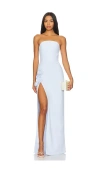 Amanda Uprichard X Revolve Wolfe Gown In Arctic