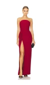 Amanda Uprichard X Revolve Wolfe Gown In Red