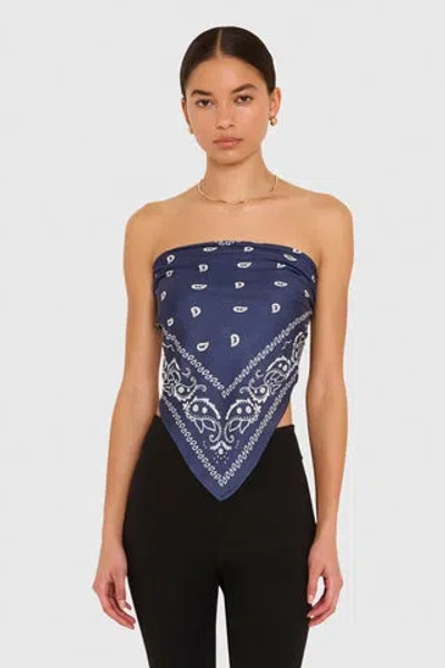 Amanda Uprichard Xl Bandana Scarf In Blue