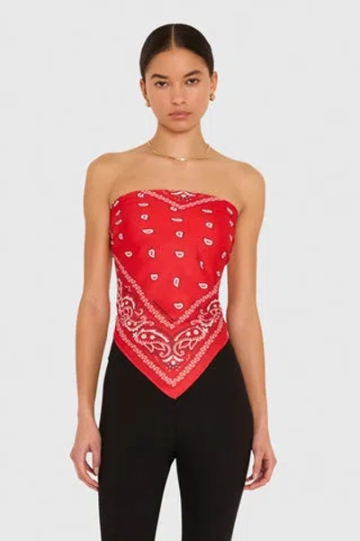 Amanda Uprichard Xl Bandana Scarf In Red