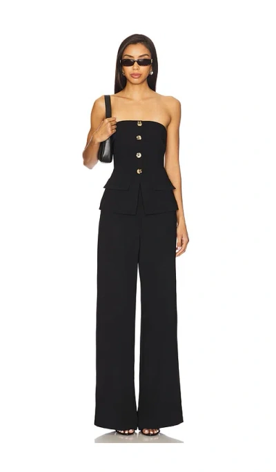 Amanda Uprichard Yadira Jumpsuit In Black