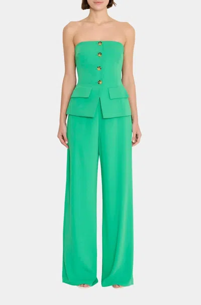 Amanda Uprichard Yadira Jumpsuit In Green