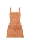 Amanda Uprichard Yorke Skort Romper In Brown