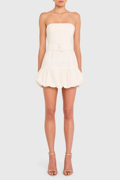 Amanda Uprichard Yvette Bubble Dress In White