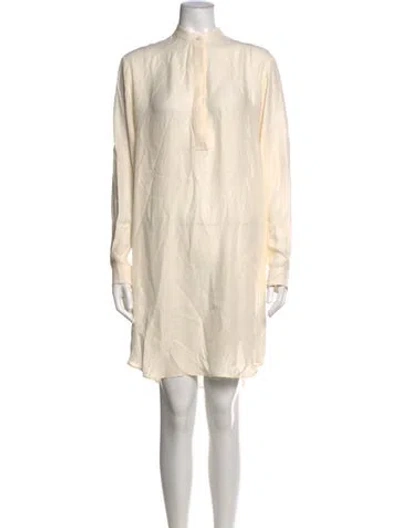 Pre-owned Amanda Wakeley Mini Dress In Neutral