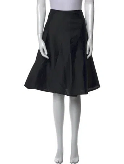 Pre-owned Amanda Wakeley Silk Knee-length Skirt In Blue