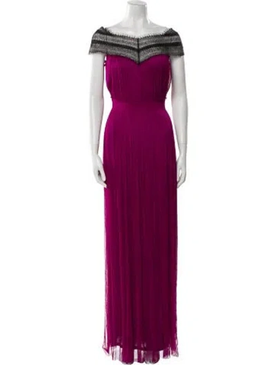 Pre-owned Amanda Wakeley Silk Long Dress In Multi