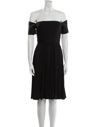 Pre-owned Amanda Wakeley Silk Mini Dress In Black