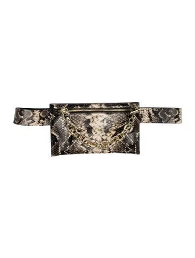 Pre-owned Amanda Wakeley Snakeskin Belt Bag In Multi