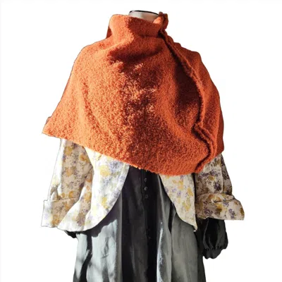 Amano By Lorena Laing Women's Alpaca Shrug In Orange