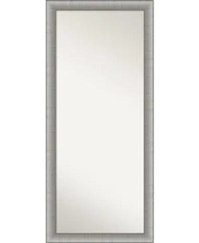 AMANTI ART ELEGANT BRUSHED FRAMED FLOOR/LEANER FULL LENGTH MIRROR, 28.75" X 64.75"