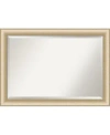 Amanti Art Elegant Brushed Honey Framed Bathroom Vanity Wall Mirror, 40.75" X 28.75" In Gold