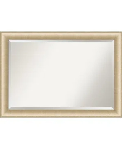 Amanti Art Elegant Brushed Honey Framed Bathroom Vanity Wall Mirror, 40.75" X 28.75" In Gold