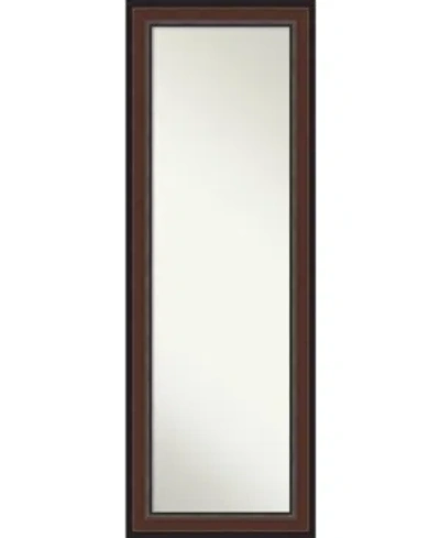 Amanti Art Harvard On The Door Full Length Mirror, 18.5" X 52.50" In Dark Brown