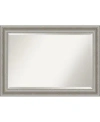 Amanti Art Parlor Silver-tone Framed Bathroom Vanity Wall Mirror, 41.5" X 29.50" In Silver