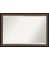 Amanti Art Yale Framed Bathroom Vanity Wall Mirror, 39.38" X 27.38" In Dark Brown