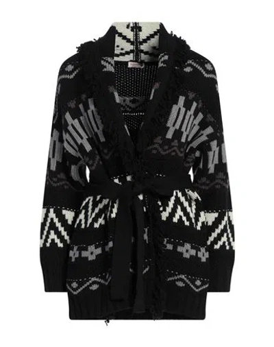 A.manto A. Mantó Woman Cardigan Black Size S Merino Wool, Viscose, Polyamide, Cashmere