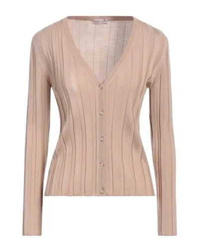 A.manto A. Mantó Woman Cardigan Camel Size Xl Merino Wool, Silk In Beige