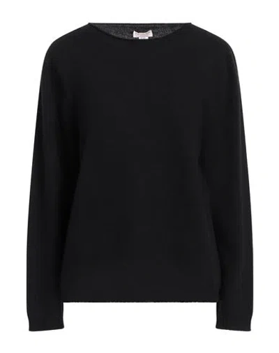 A.manto A. Mantó Woman Sweater Black Size Xl Geelong Wool, Cashmere