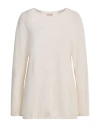A.manto A. Mantó Woman Sweater Cream Size Xl Geelong Wool, Cashmere In White