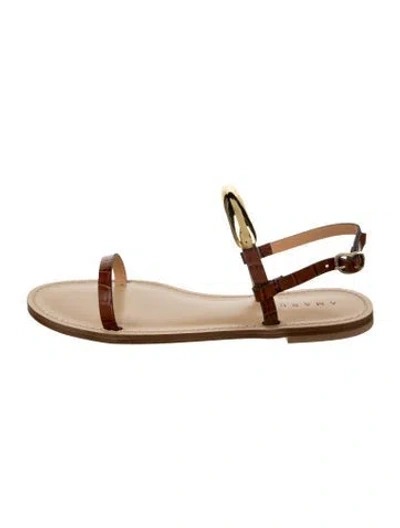 Pre-owned Amanu Animal Print Sandals W/ Tags In Multicolor
