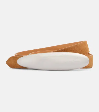 Amanu Congo Suede Belt In Brown