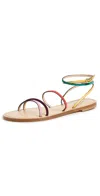 Amanu Style 12 Constantia Ankle Strap Toe Loop Sandal In Rainbow