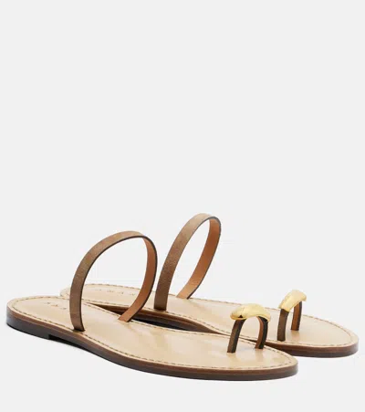 Amanu Kibera Suede Sandals In Brown