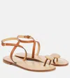 Amanu Kigali Leather Sandals In Brown