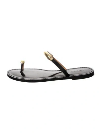Pre-owned Amanu Leather In Black