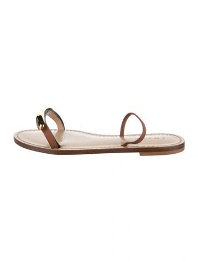 Pre-owned Amanu Leather Sandals In Multi
