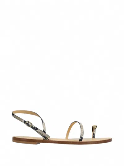 Amanu Marrakech Python-effect Sandals In Multi