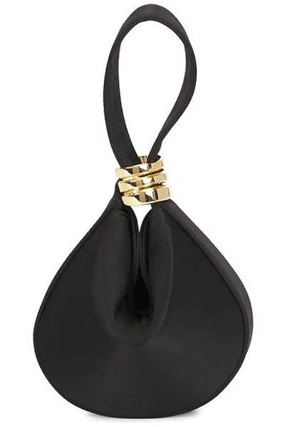 Amanu Mini Zambia Bag In Black Satin
