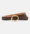 Amanu Rwenzori Suede Belt In Brown