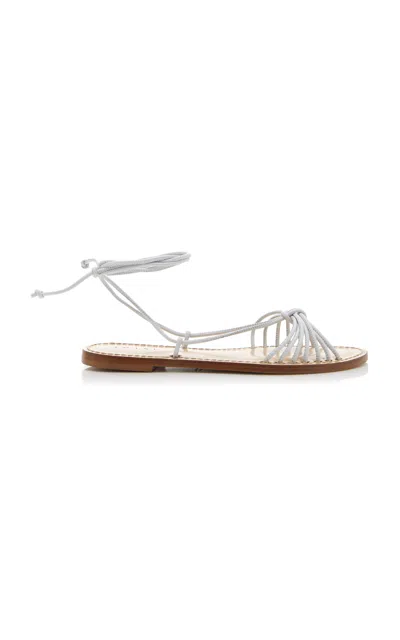 Amanu The Accra Leather Sandals In White