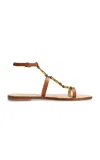 Amanu The Bazaruto Leather Sandals In Brown