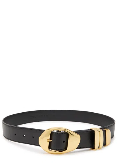 Amanu The Grumeti Leather Belt In Black