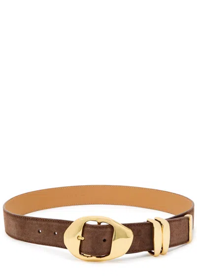 Amanu The Grumeti Leather Belt In Chocolate