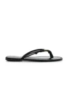 Amanu The Kiwayu Leather Sandals In Black