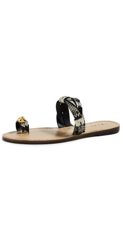 Amanu The Lagos Sandals Python 60 In Brown