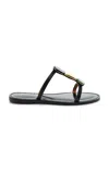 Amanu The Matobo Leather Sandals In Black