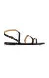 Amanu The Nakuru Leather Sandals In Black