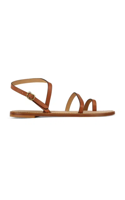 Amanu The Nakuru Leather Sandals In Brown